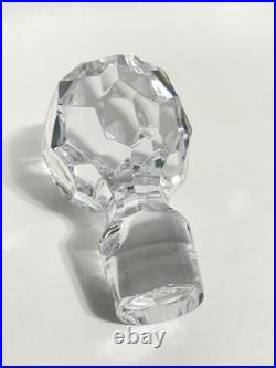 Mikasa Atrium Crystal Glass Whiskey Decanter & Stopper, Vintage Barware