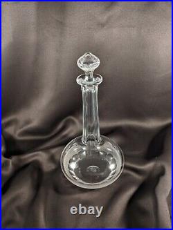 Moser Royal Decanter Vintage 1970s Clear Czech Glass 100% Lead Free