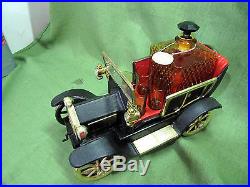 Musical Vintage Ford Car Liquor Decanter Set Of 4 Shot Glasses Scotch Chain