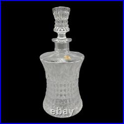 Nachtmann Bleikristal Crystal Set Whiskey Decanter 6 Tumblers Glass Vtg Barware