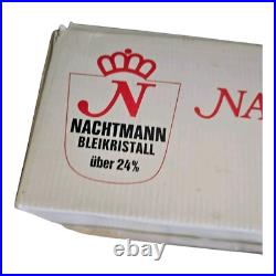 Nachtmann Bleikristal Crystal Set Whiskey Decanter 6 Tumblers Glass Vtg Barware