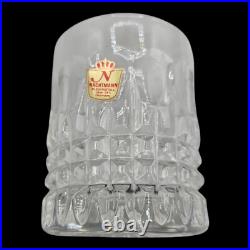 Nachtmann Bleikristal Crystal Set Whiskey Decanter 6 Tumblers Glass Vtg Barware