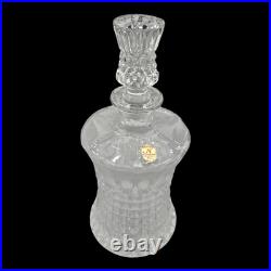 Nachtmann Bleikristal Crystal Set Whiskey Decanter 6 Tumblers Glass Vtg Barware