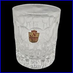 Nachtmann Bleikristal Crystal Set Whiskey Decanter 6 Tumblers Glass Vtg Barware