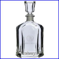 New Unused Vintage Pebble Beach Deluxe Whiskey Decanter 24 oz. Made in Italy