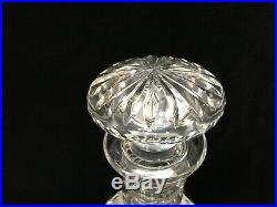 Nice Cut Crystal Glass Wine Decanter with Stopper, 10 3/4 Tall x 5 1/4 Widest