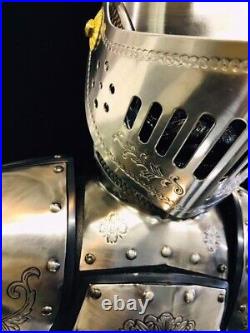 Nikka King Arthur Armor's Decanter Set Serving 6 Glass Bottle Whiskey Vintage