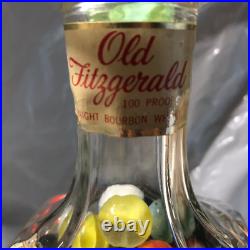 Old Fitzgerald Colonial Decanter Full of Vintage/Antique Marbles Shooter for top