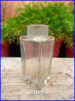 Old Vintage Solid Glass Decanter Perfume Bottle Without Lid Empty Bottle