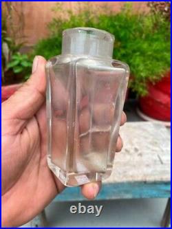 Old Vintage Solid Glass Decanter Perfume Bottle Without Lid Empty Bottle