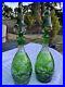 Pair-Vintage-Bohemian-Green-Cut-To-Clear-Crystal-Floral-Decanters-16-Nachtmann-01-ao