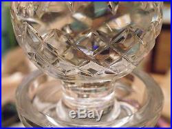 Perfect Vintage Waterford Crystal LISMORE Spirit Decanter Original Design Unused