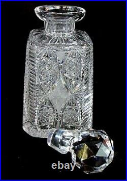 Pr Baccarat Whiskey Decanters Antique Brilliant Cut Matching