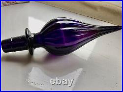 Purple Genie bottle stopper only for vintage Empoli MCM decanter