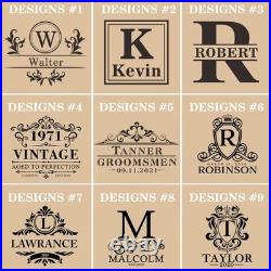 Quality Engraved Crystal Whiskey Decanter Whiskey Glasses Birthday Whiskey Gift