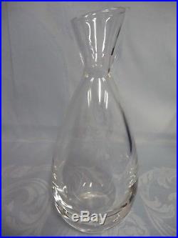RARE VINTAGE STEUBEN TEARDROP DECANTER withABSTRACT STOPPER