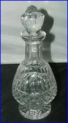 RARE VINTAGE Waterford Cut Crystal MAEVE 12 Footed BRANDY Decanter MINT
