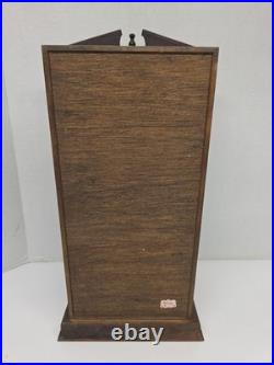RARE Vintage 1940s Norleans JAPAN Wood Clock Tower Decanter Cabinet