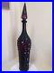 RARE-Vintage-Mid-Century-Purple-Empoli-Italian-Glass-Genie-Bottle-Decanter-EUC-01-wf