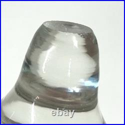 RARE Vtg Empoli Green Apothecary Footed Decanter 18 w Stopper MCM Genie READ