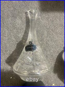 REDUCEDVTG Crystal Glass Decanter withPointed Stopper With SCOTCH Label On Front