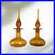 Rainbow-Glass-Company-VTG-Amber-Glass-Decanters-Hand-Blown-1960s-Flame-Stoppers-01-fre