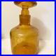 Rainbow-Vintage-Amber-Crackle-Glass-Decanter-Bottle-Mushroom-Stopper-7-5in-01-fv