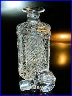 Ralph Lauren HERRINGBONE Round Liquor DECANTER First Edition EXCELLENT Vintage 9