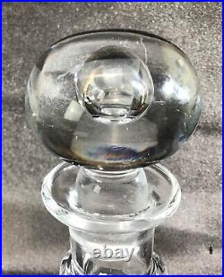 Rare Antique Ships Decanter With Matching Bubble Stopper