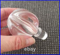 Rare Nils Landberg Orrefors Crystal Ship Decanter MCM Retro Vintage Glass Art