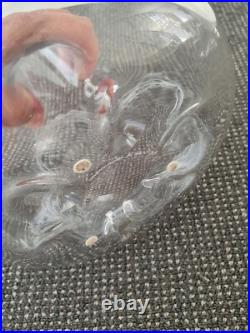 Rare Nils Landberg Orrefors Crystal Ship Decanter MCM Retro Vintage Glass Art