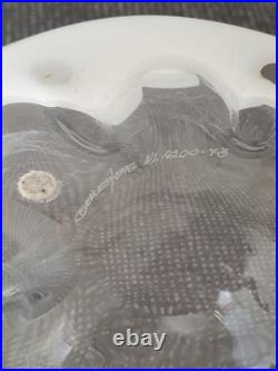 Rare Nils Landberg Orrefors Crystal Ship Decanter MCM Retro Vintage Glass Art