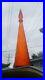 Rare-VNTG-Orange-Amberina-Wave-Genie-Bottle-Decanter-With-Stopper-Art-glass-01-gf