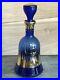 Rare-VTG-Cobalt-Blue-Glass-Bottle-Decanter-Italian-Rossini-Empoli-WithLabel-Venice-01-vfht