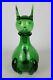 Rare-Vintage-1950-s-Empoli-Italian-Blown-Art-Glass-Verde-Green-Cat-Decanter-13-01-dthm