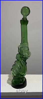 Rare Vintage 60s Glass Bottle Decanter