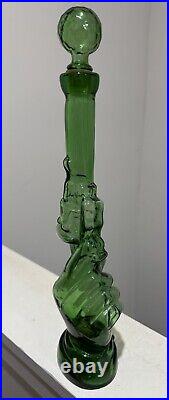 Rare Vintage 60s Glass Bottle Decanter