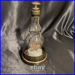 Rare Vintage Prince Musical Bottle Glass Liquor Decanter with Dancing Couple
