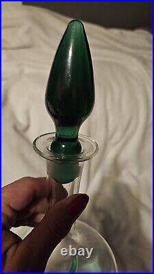 Rare decanter, Beautiful Green Accents, Tall