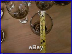 Retro Vintage Caithness Glass Collection Smoky Glass Decanters and Glasses
