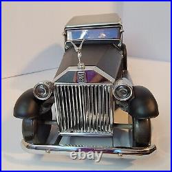 Rolls Royce Convertible Car Decanter w 4 Glasses Musical Rare Mancave Vintage