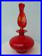 STUNNING-Vintage-Rainbow-Art-Glass-Red-Amberina-Crackle-Flame-Stopper-Decanter-01-afae