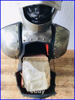 SUNTORY Nikka Whisky Knight Armor Decanter +6 Shot Glasses LimitdNovelty Vintage