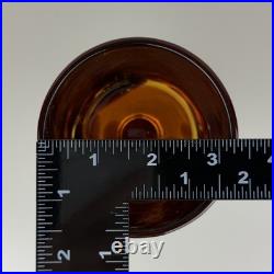 Set Of Vintage DECANTER And 5 Goblets Tortoise Shell Glass Leopard EMPOLI Dior