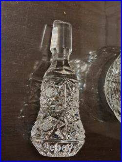 Stunning Heavy Crystal Vintage Wine Decanter / Carafe Hobstar