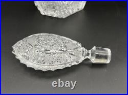 Stunning Vintage Bohemia Podebrady Czech Crystal Cut Glass 12 Decanter