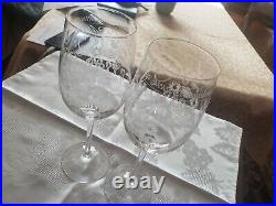 THERESIENTHAL Germany Connoisseur Etched Crystal Wine Glasses