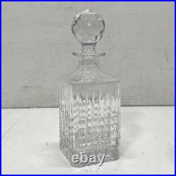 Tiffany & Co. Crystal Decanter with Stopper. 10.5 inch Tall Vintage Barware