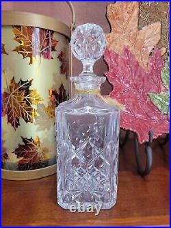 Tiffany & Co. Decanter Vintage Barware Very Heavy With Clear Cut Ball Stopper