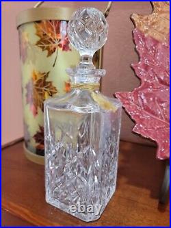 Tiffany & Co. Decanter Vintage Barware Very Heavy With Clear Cut Ball Stopper